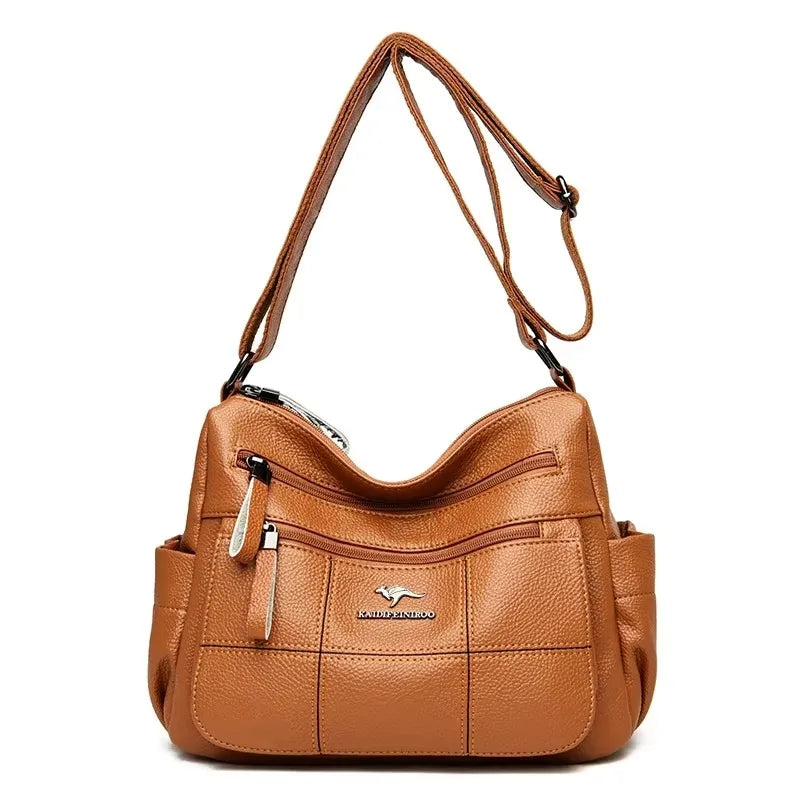 Luxury Print Leather Women’s Shoulder Bag