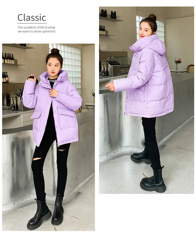 Women Winter Oversize Outwear Cotton Down Coat