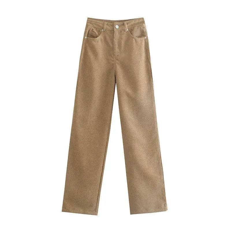 High-Waist Plus-Size Loose Jeans