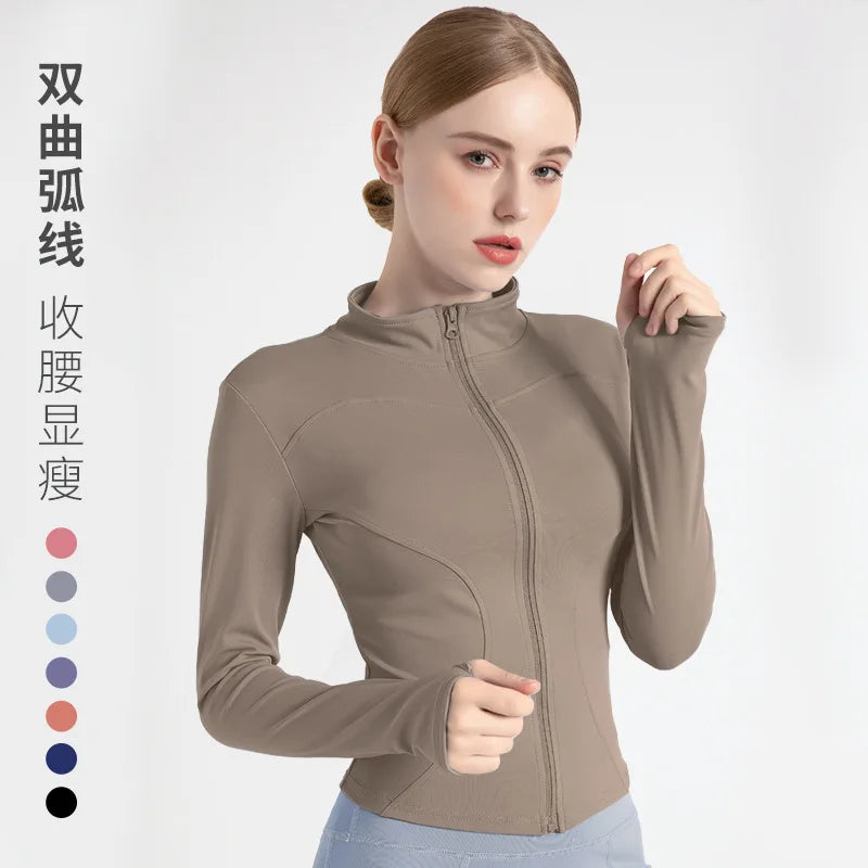Women’s Zip Sports Jacket Winter Activewear