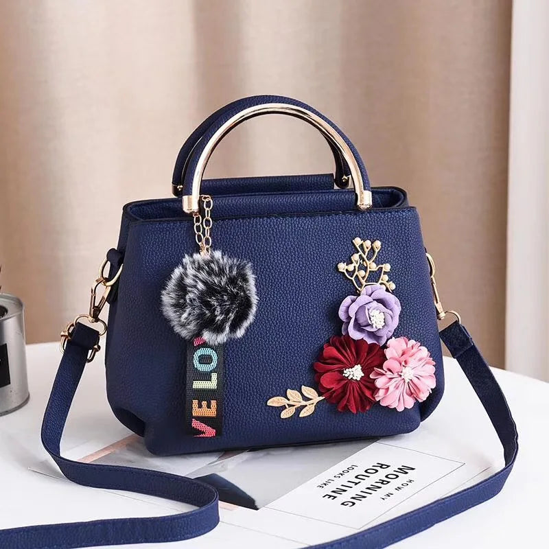 3D Flower Mini Crossbody Handbag