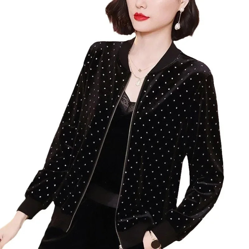 Women’s Trendy Loose-Fit Baseball Jacket
