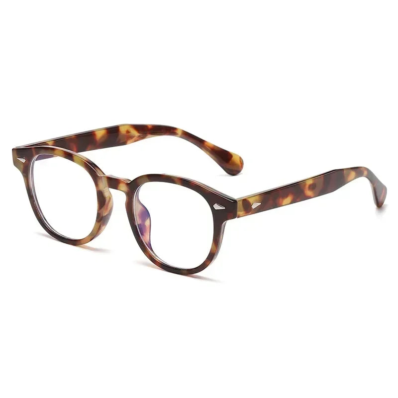 JNPCXI Retro Round Rivet Sunglasses UV400