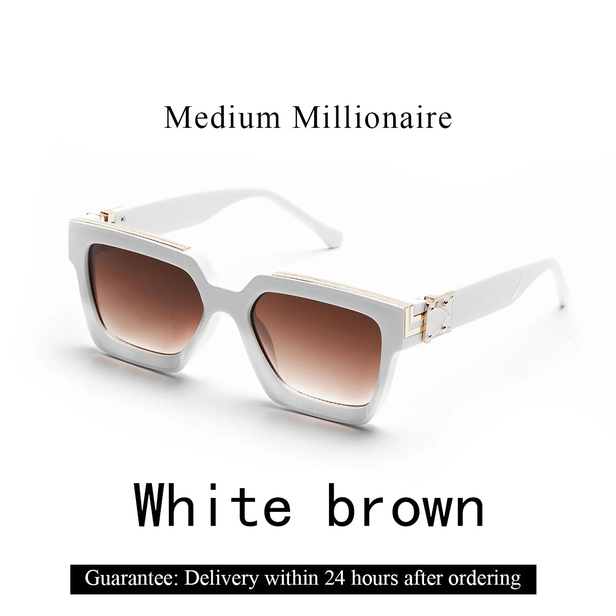 Ruiao Retro Black Luxury Sunglasses 2024