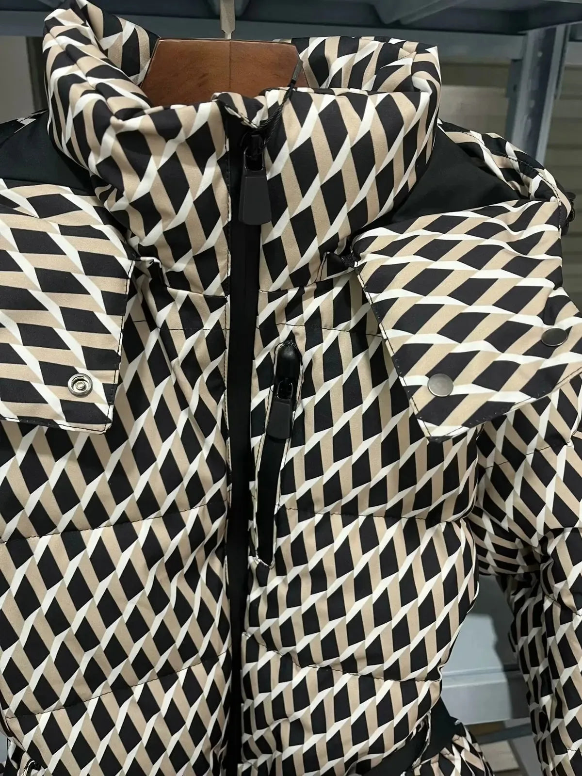 Women's Winter Hooded High Waist Padded Sport Parkas Coats