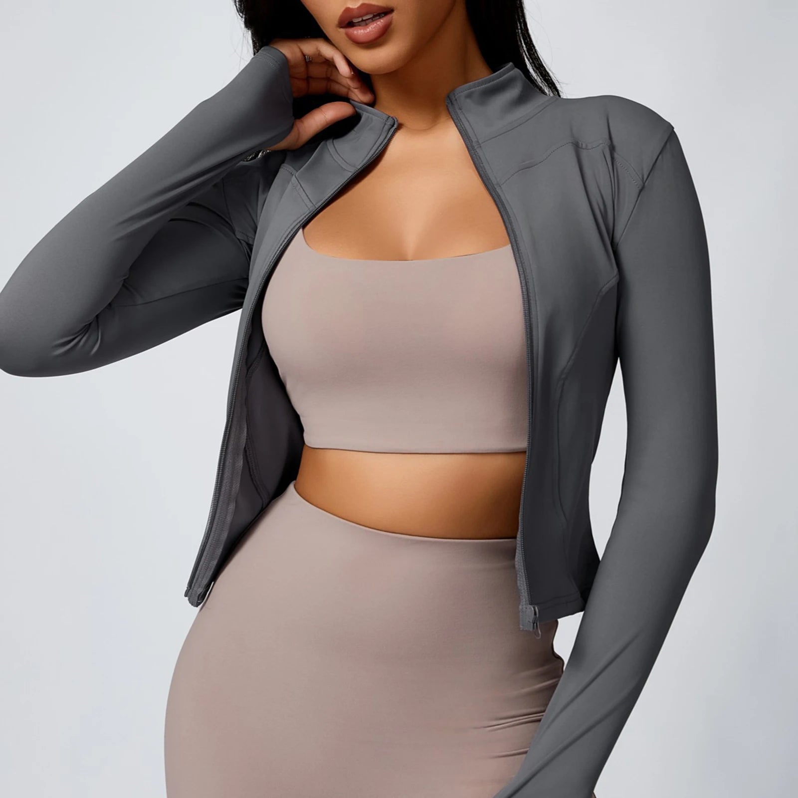 Women’s Zip-Up Yoga Workout Jacket