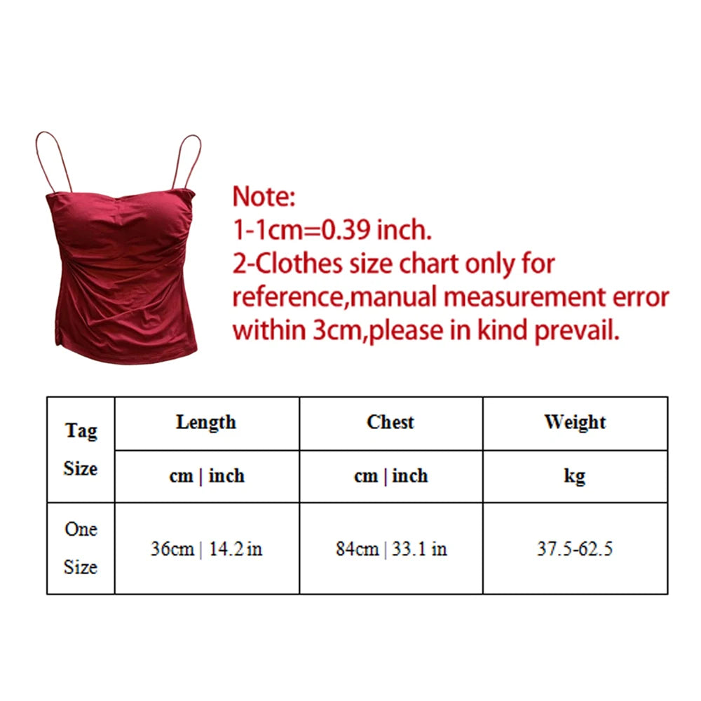Women’s Built-in Bra Camisole Tank Top