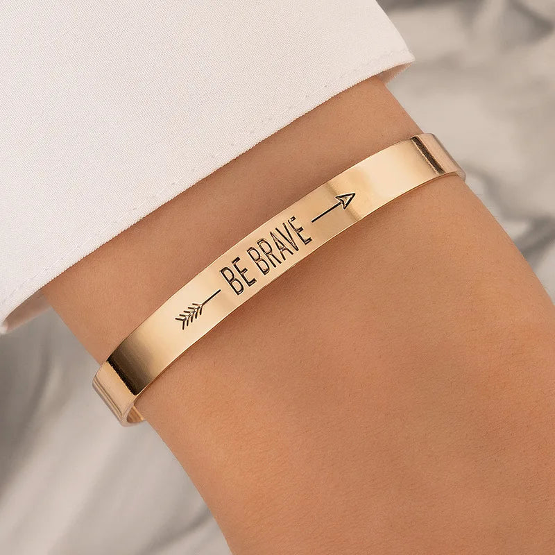 Geometric Irregular Butterfly Letter Bracelet