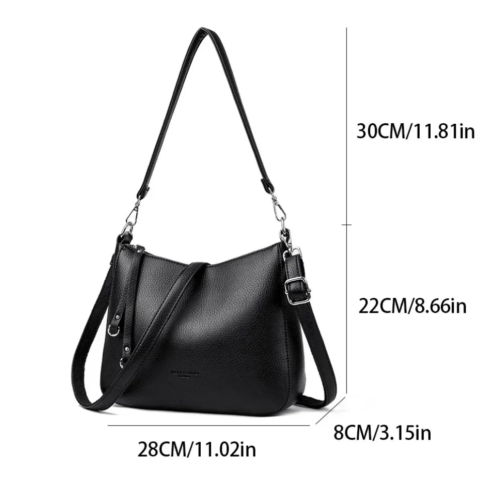 Genuine Leather Luxury Crossbody Shoulder Bag