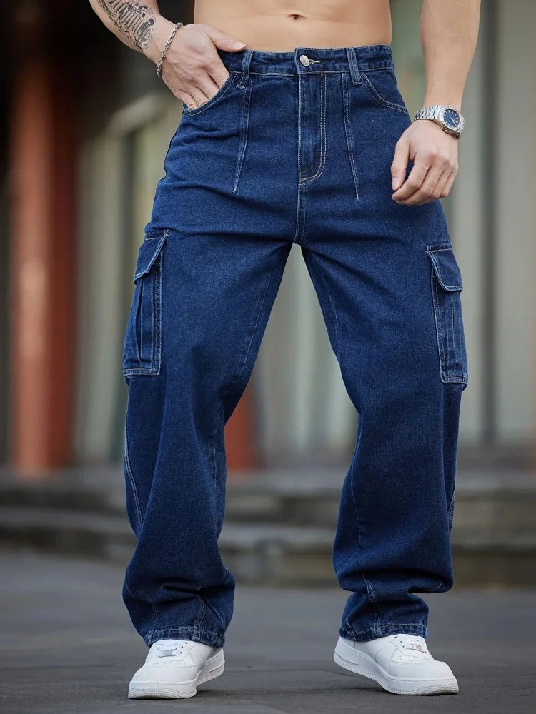 Fashionable Men's Jeans, Comfortable and Casual, American Retro Style