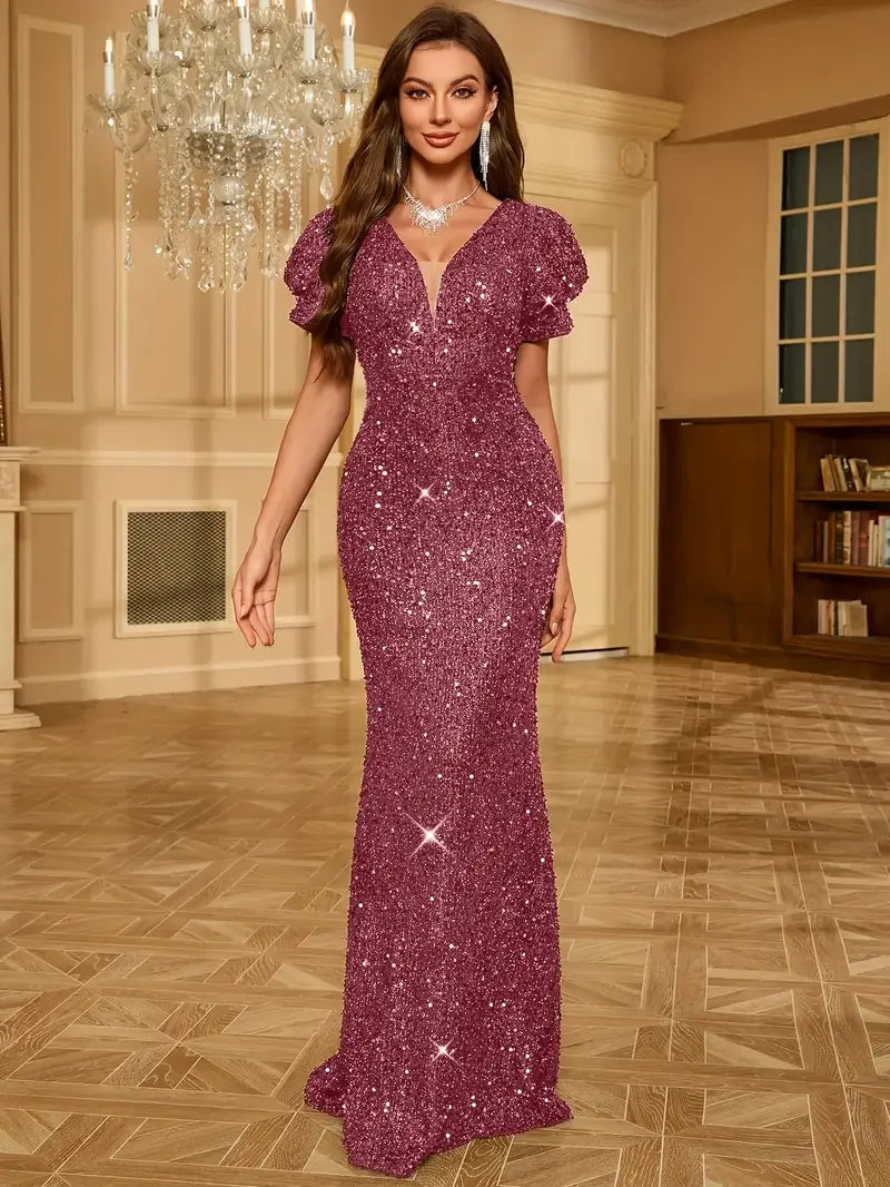 Elegant Women's Dress for Birthday Hosting, Dinner Parties, Weddings & Banquets