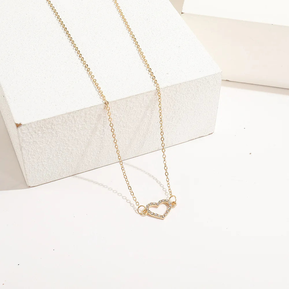 Crystal Zircon Butterfly Pendant Necklace