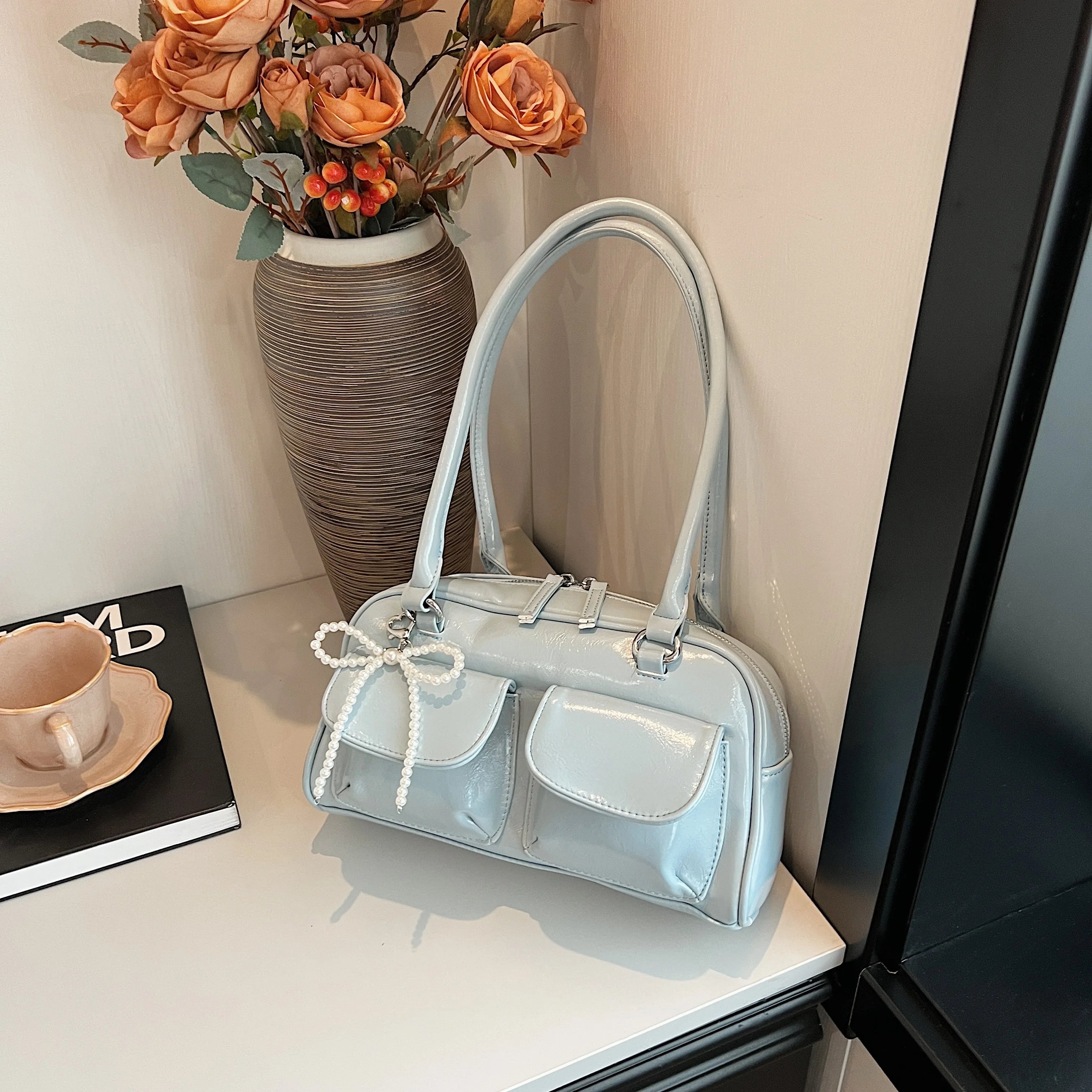 Fashionable Underarm Bow Shoulder Bag