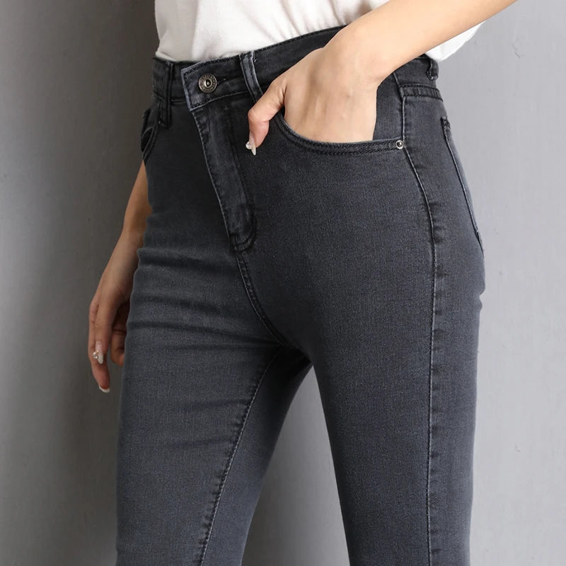 High Elastic Stretch Mom Jeans