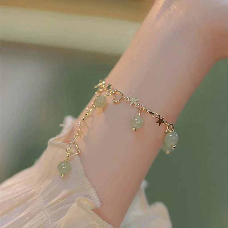 7Pcs Punk Vintage Gold Arrowhead Bracelets Set