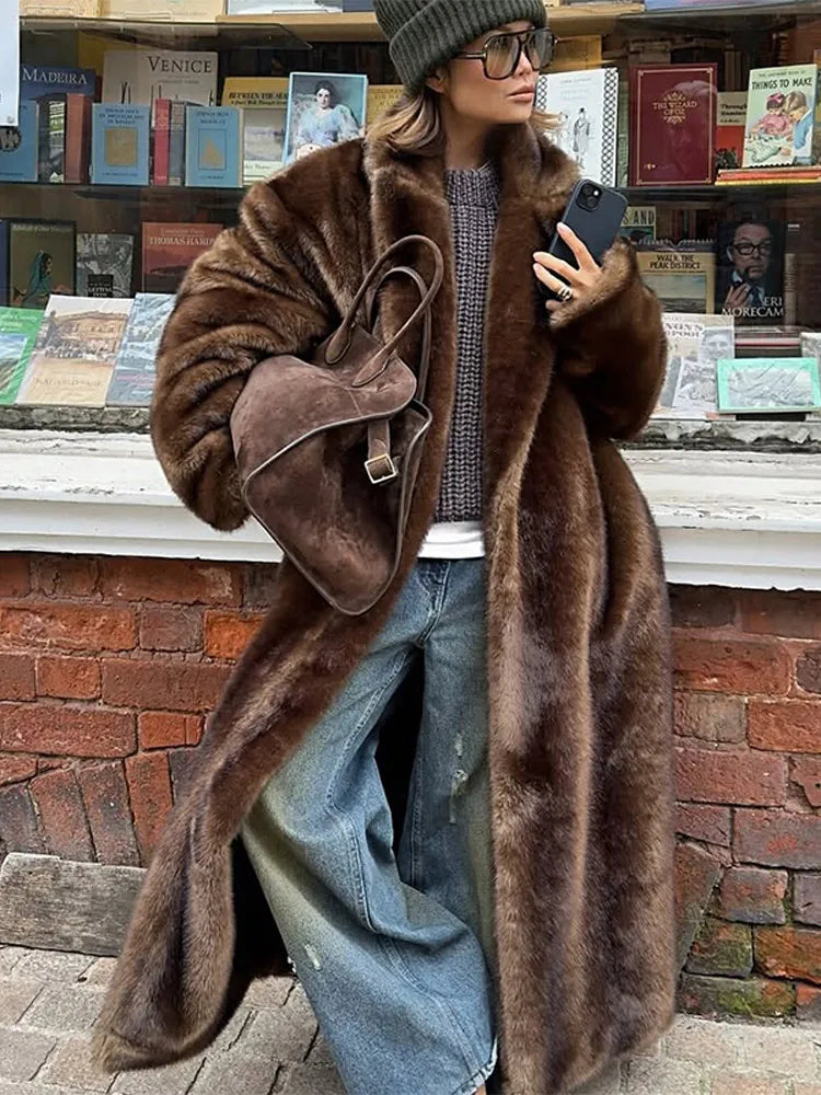 Winter Warm Thick Women Faux Fur Coats