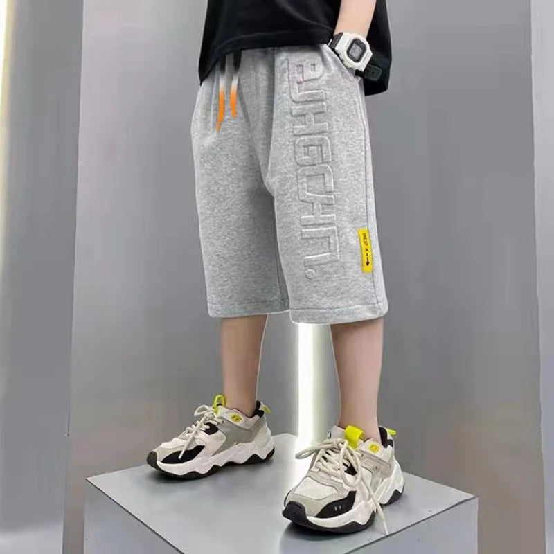 Boys Summer Sport Cotton Sweat Shorts