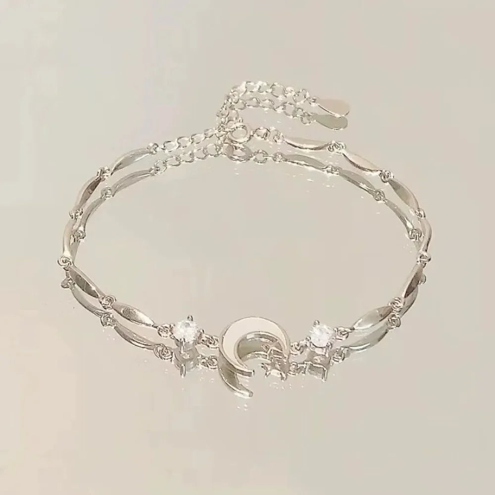 Elegant Crystal Flowers Zircon Bracelet