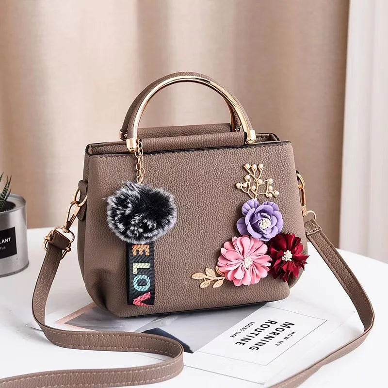 3D Flower Mini Crossbody Handbag