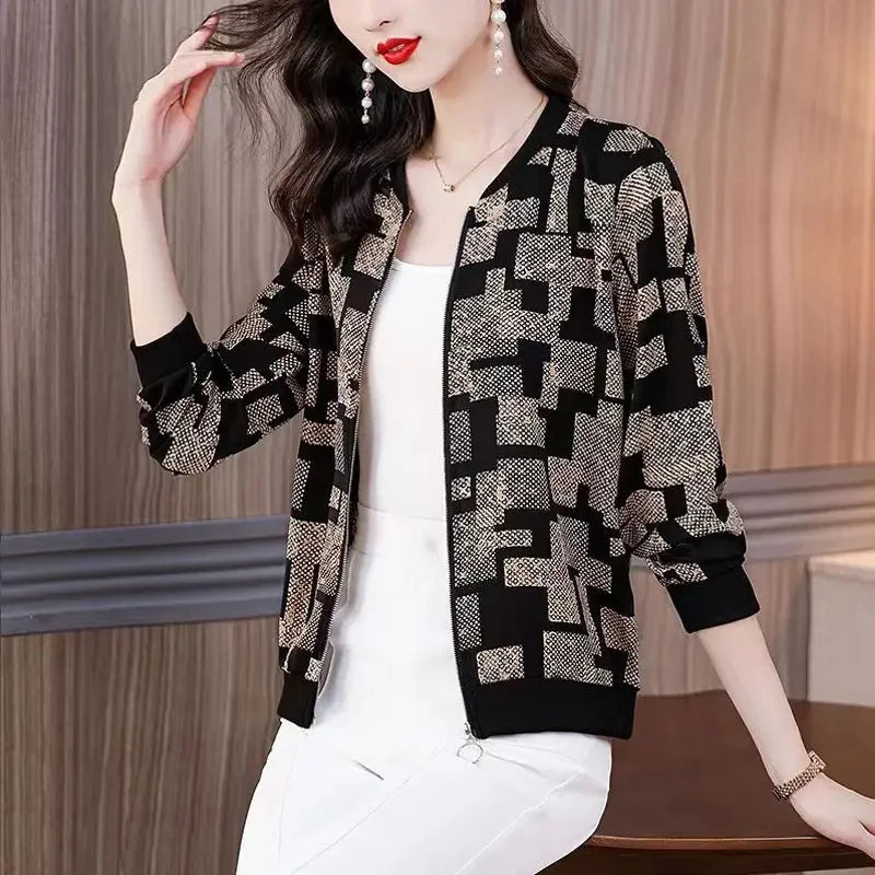 Women’s Knitted Sun Protection Baseball Jacket