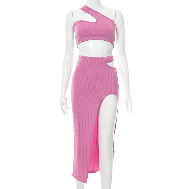 Summer women's fashion temperament slim fit sexy spicy girl outfit