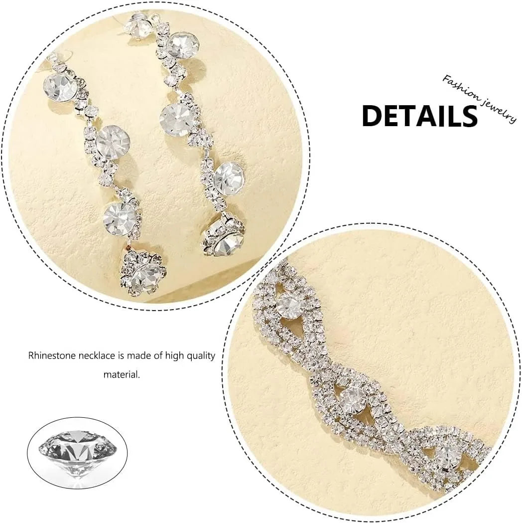 Rhinestone Jewelry Set for Women