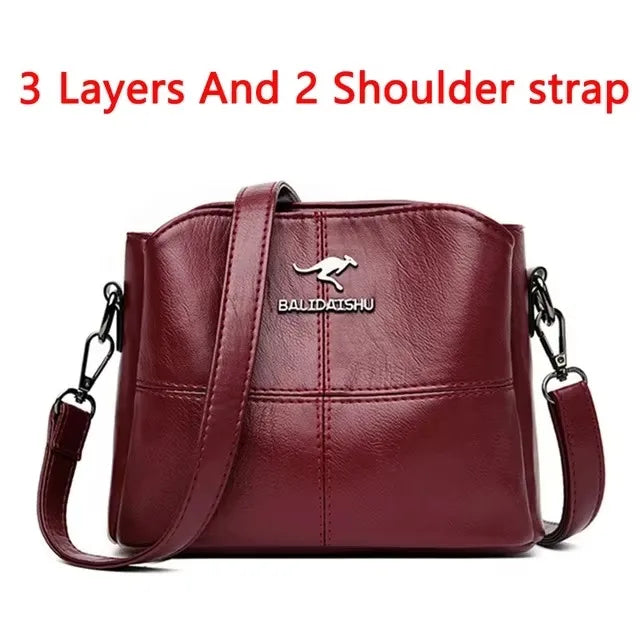 Luxury Print Leather Women’s Shoulder Bag