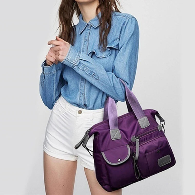 Nylon Waterproof Large Capacity Tote Bag