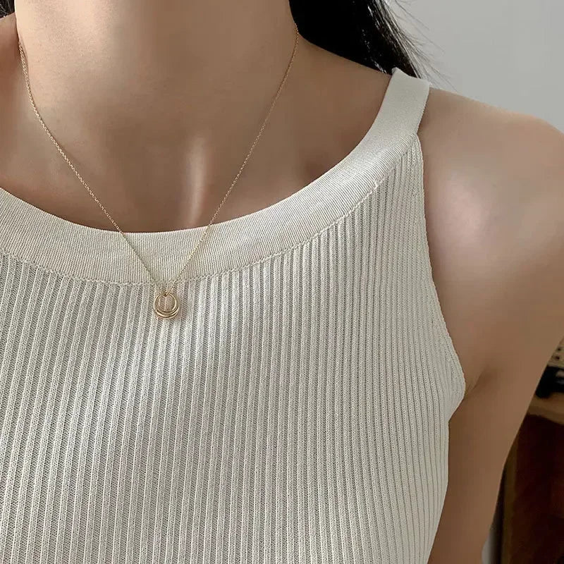 Crystal Zircon Butterfly Pendant Necklace