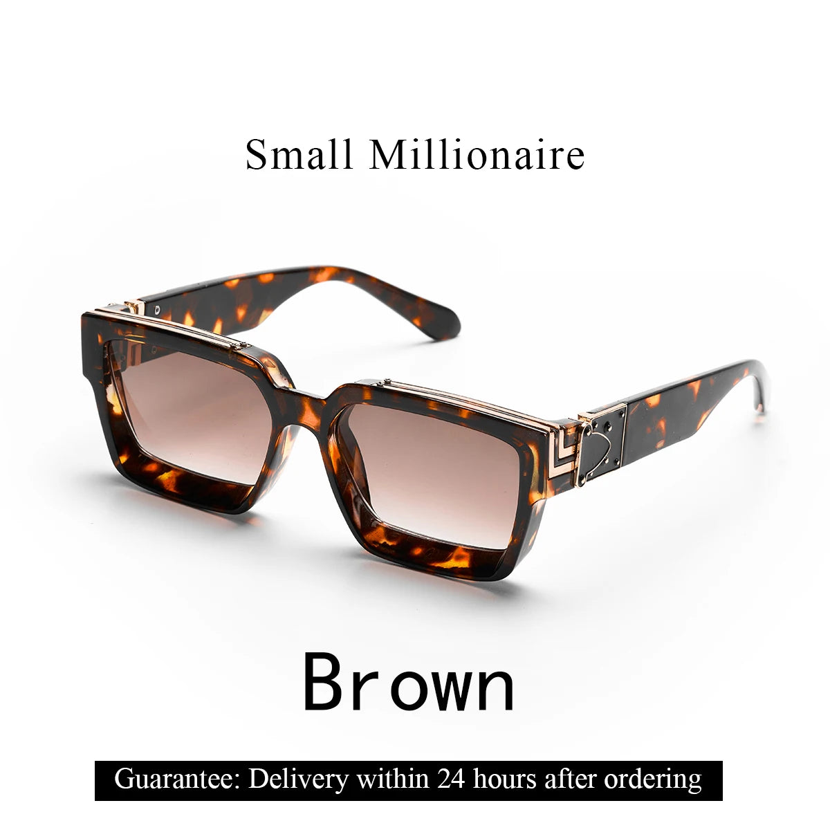 Ruiao Retro Black Luxury Sunglasses 2024
