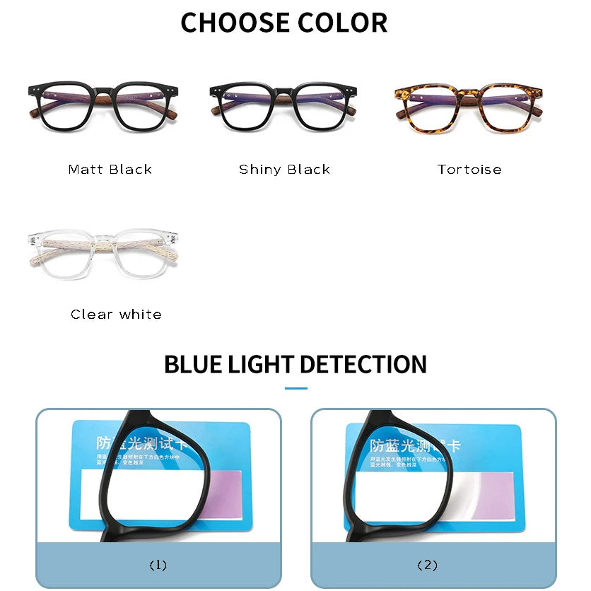 Trendy Anti Blue Light TR90 Glasses for Men & Women
