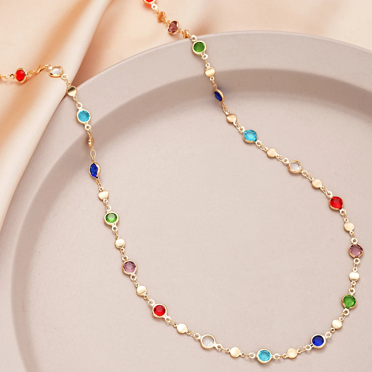 Bohemian Y-Shaped Colorful Necklace