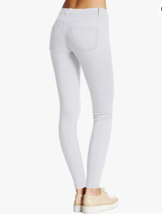 Casual Stretchy White Skinny Jeans