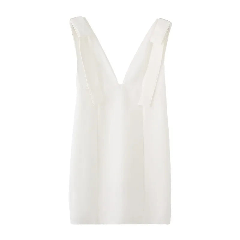 Women's Sexy Party Dresses Deep V Neck Bodycon Cocktail Dress Bow Detail Elegant Evening Gown Dinner Party Outfit