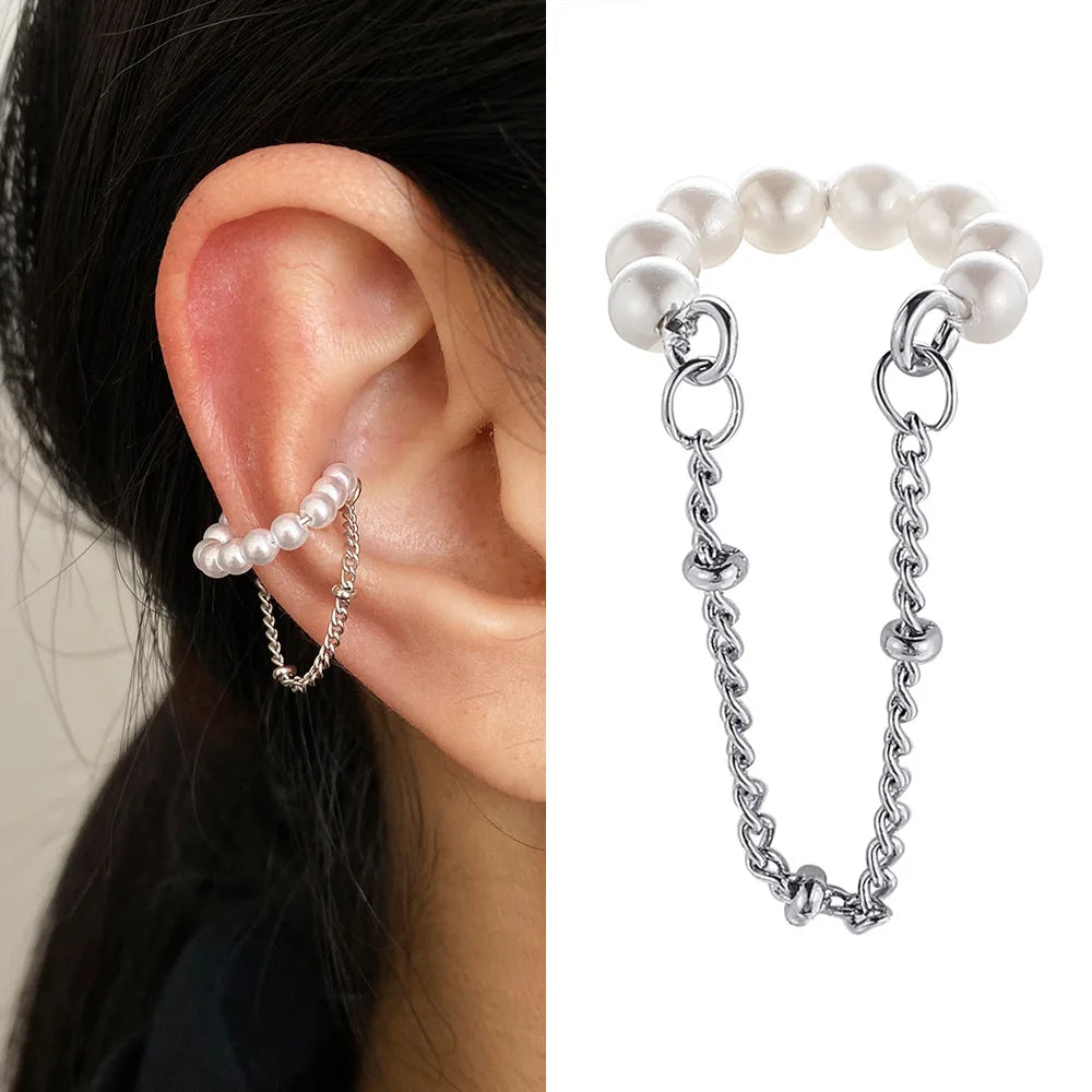 Delicate Tassel Clip-On Ear Cuff Earrings