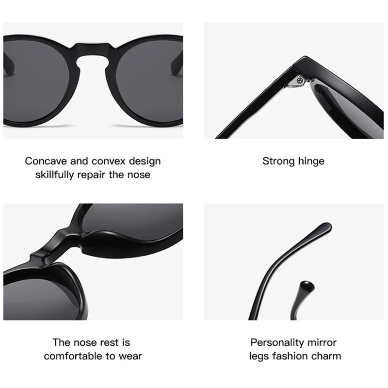 Retro Round Polarized Sunglasses for Men & Women