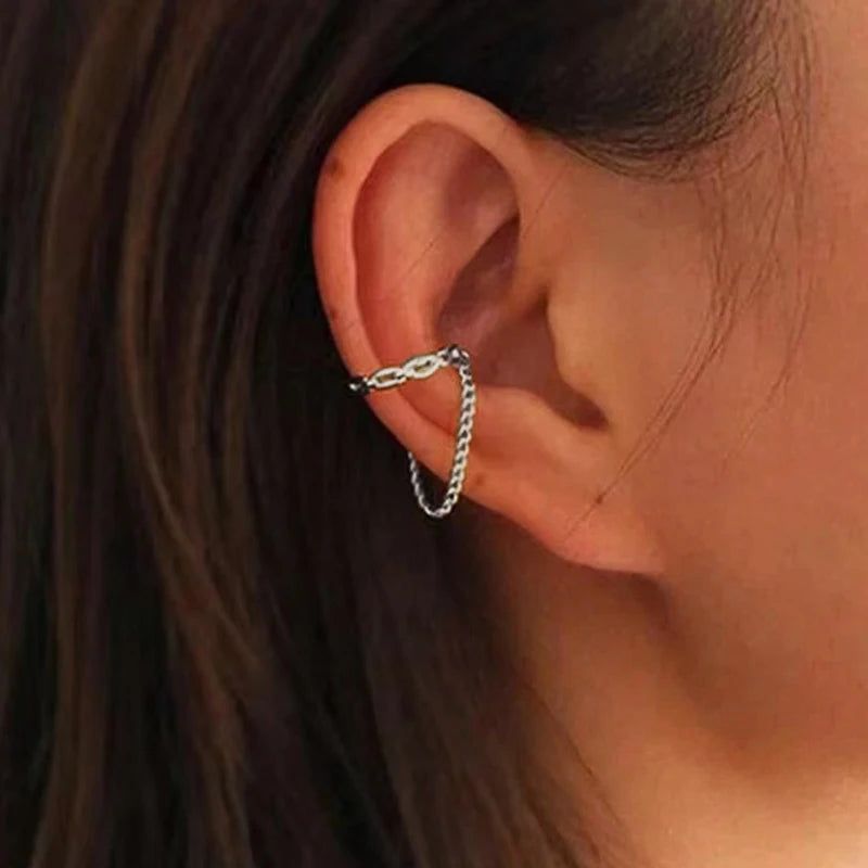 Punk Geometric Ear Cuff Earrings