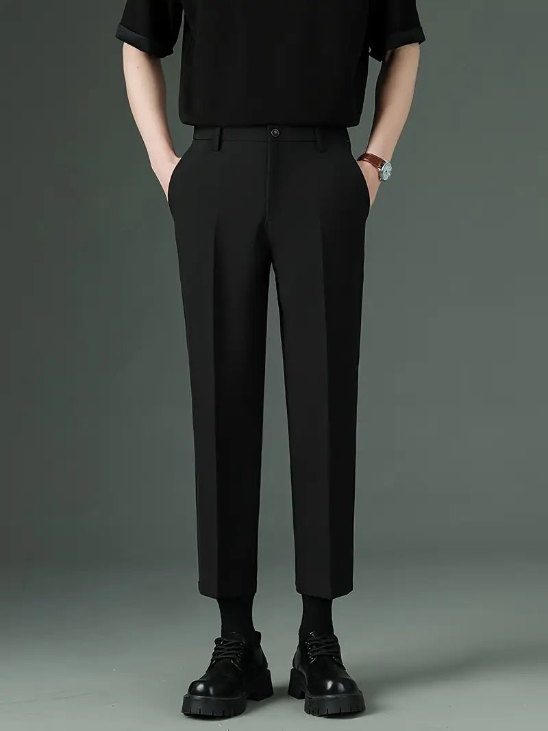 Men'S Summer Casual Slim-Fit Chinos