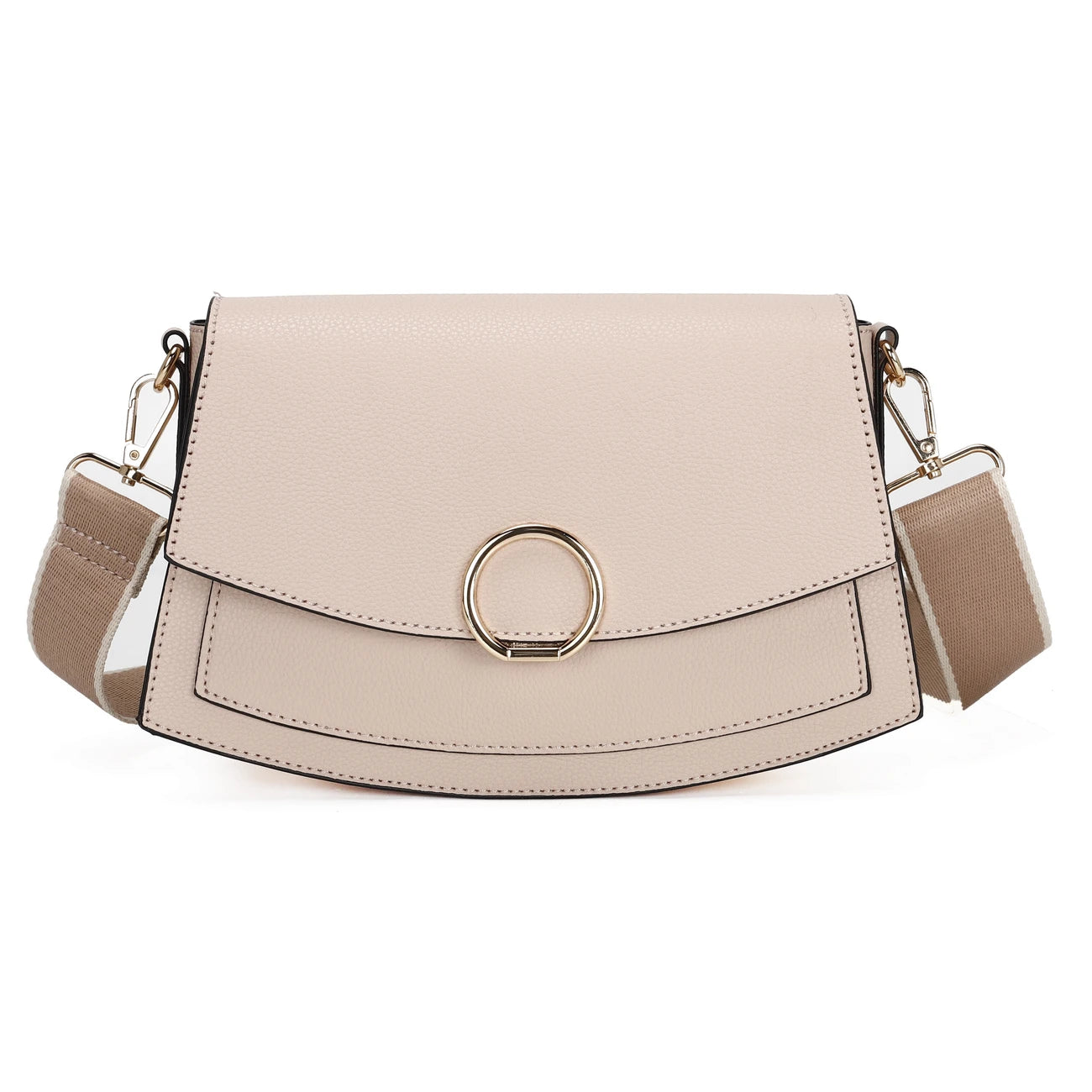 Chic Synthetic Leather Crossbody Bag for women
