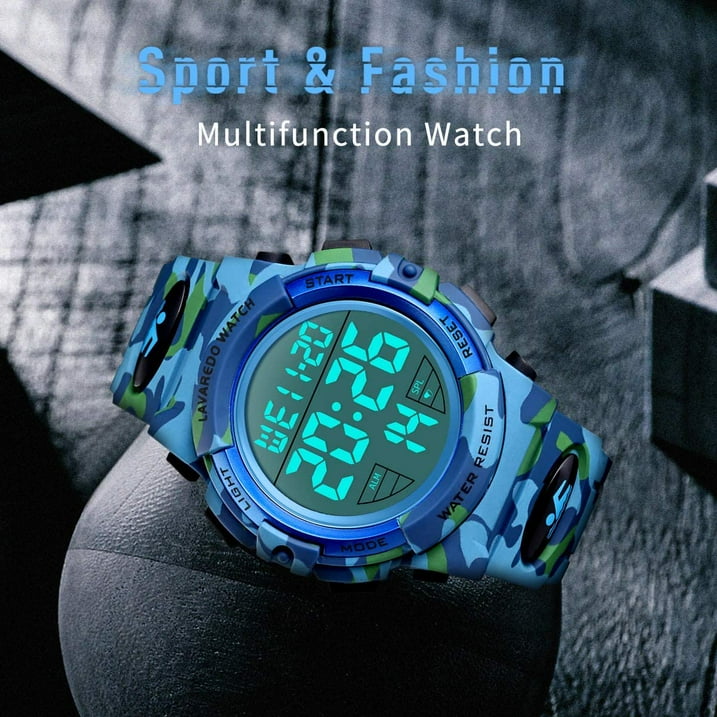 Watches for Man Digital Watches Waterproof Sport Watch with LED Backlight, Running Sports Digital Watch Gifts for Man Father's Day Gift