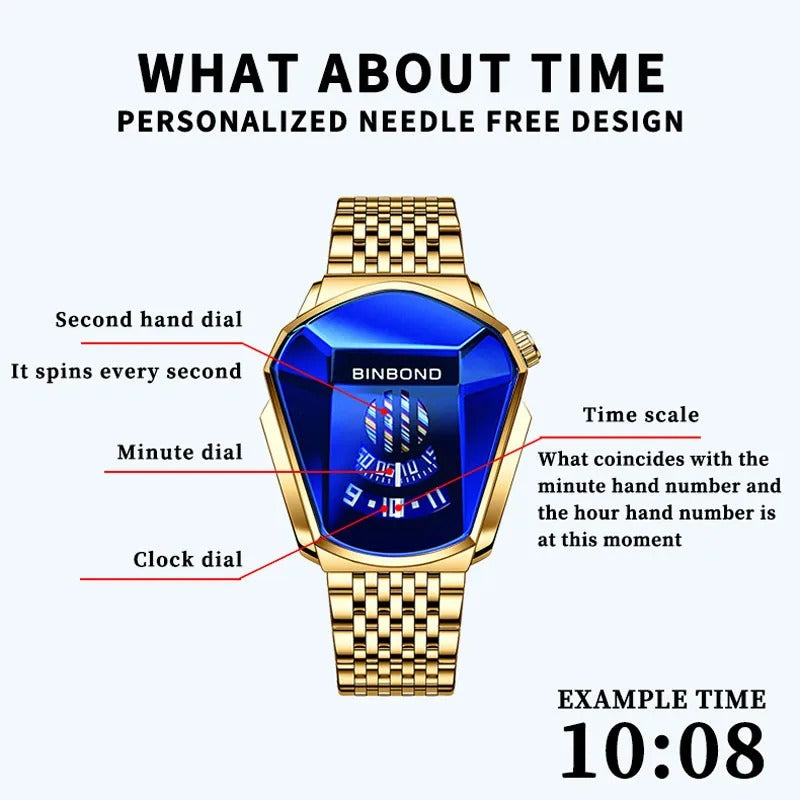 UTHAI H137 Men's Motorcycle Concept Quartz Watch