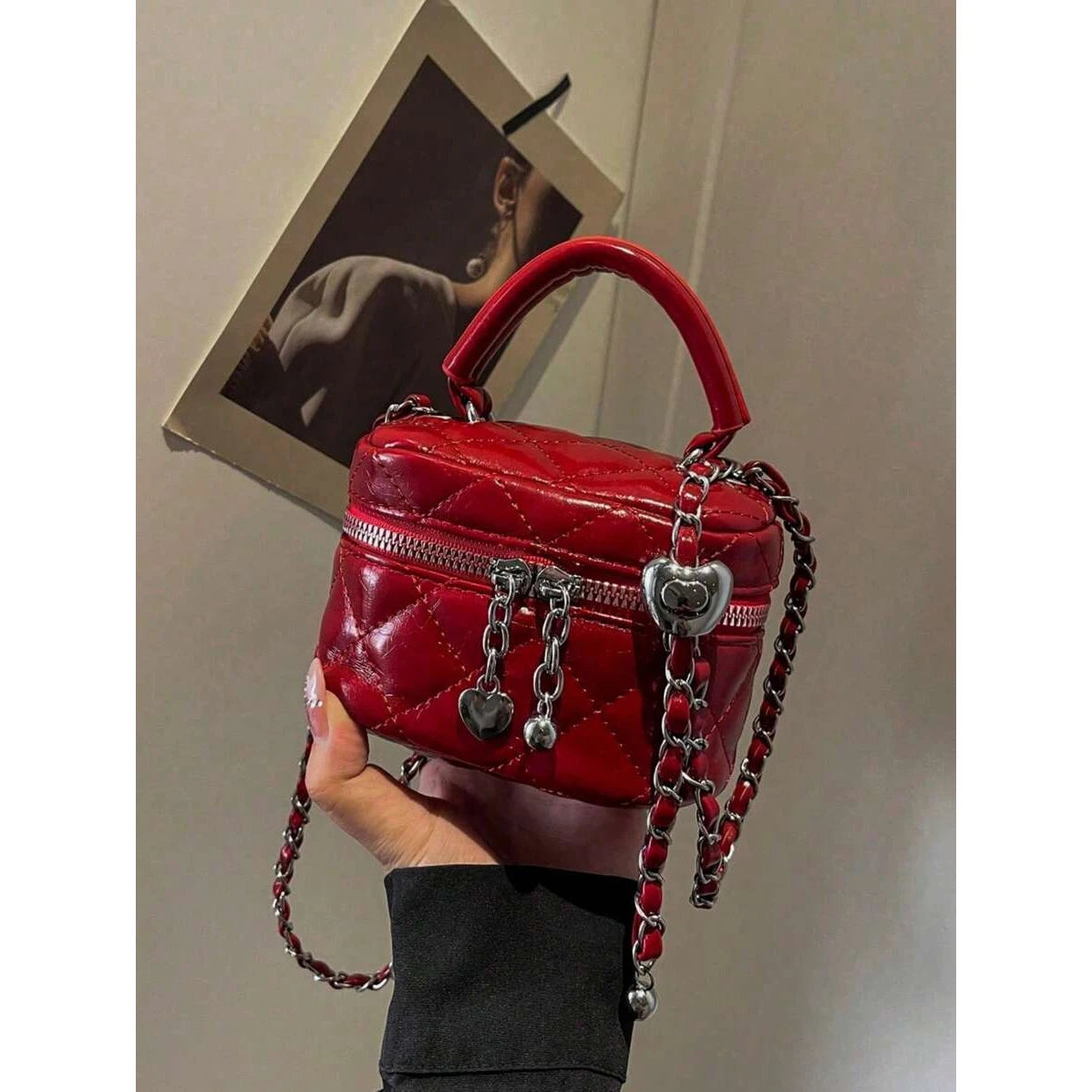 Women's Mini Crossbody Bag - Compact Everyday Purse with Zipper Closure