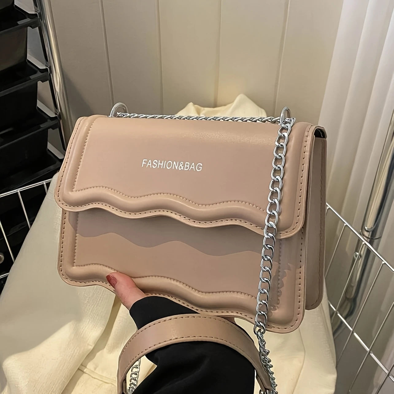 Mini Letter Graphic Crossbody Bag