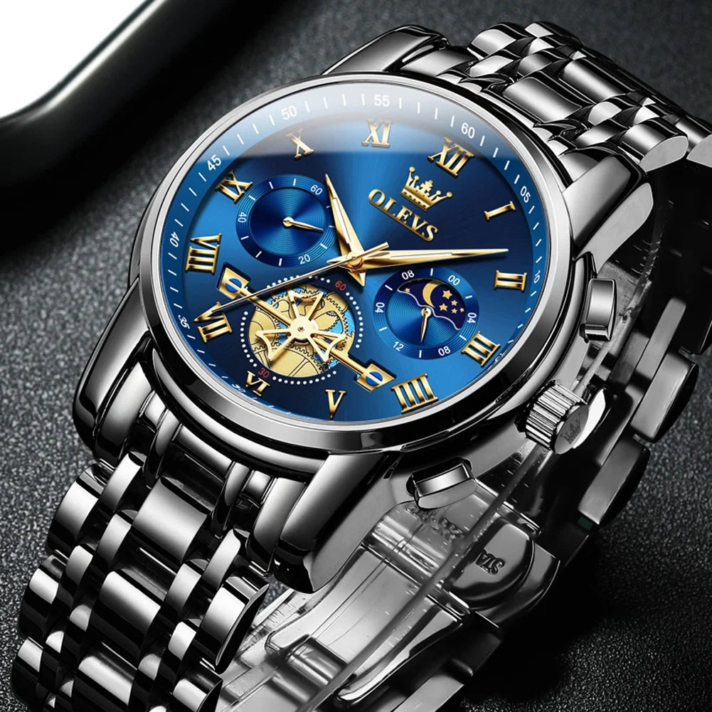 OLEVS Mens Watches Chronograph Business Dress Quartz