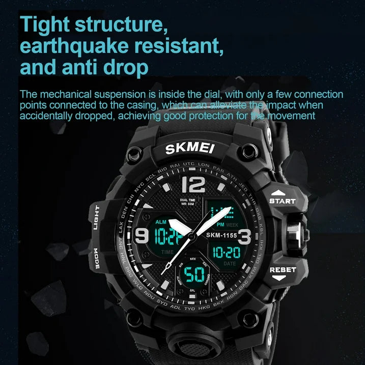SKMEI Men's Military Watch, Waterproof Watches for Men