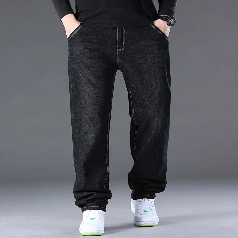 Men’s Light Luxury Loose Fit Stretch Denim Pants