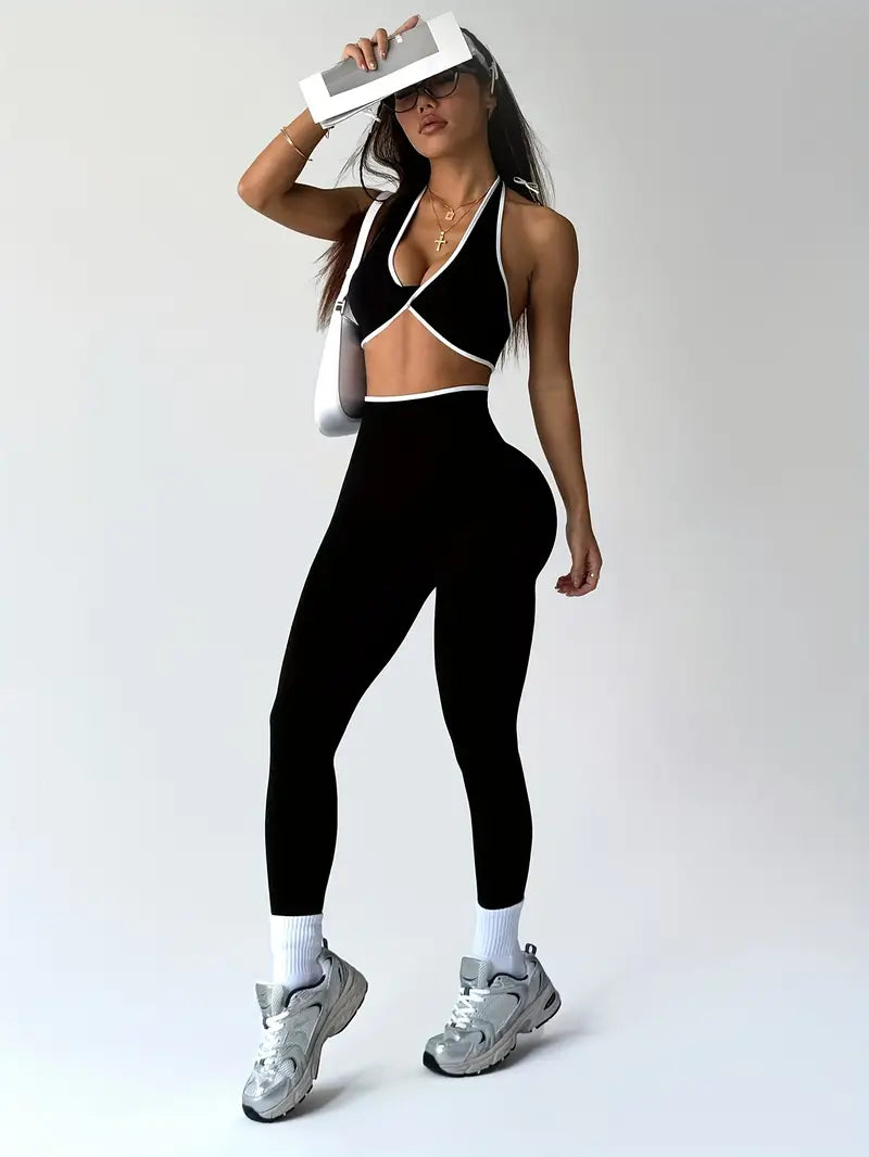 4-Piece Women’s Sports Bra & Leggings Set