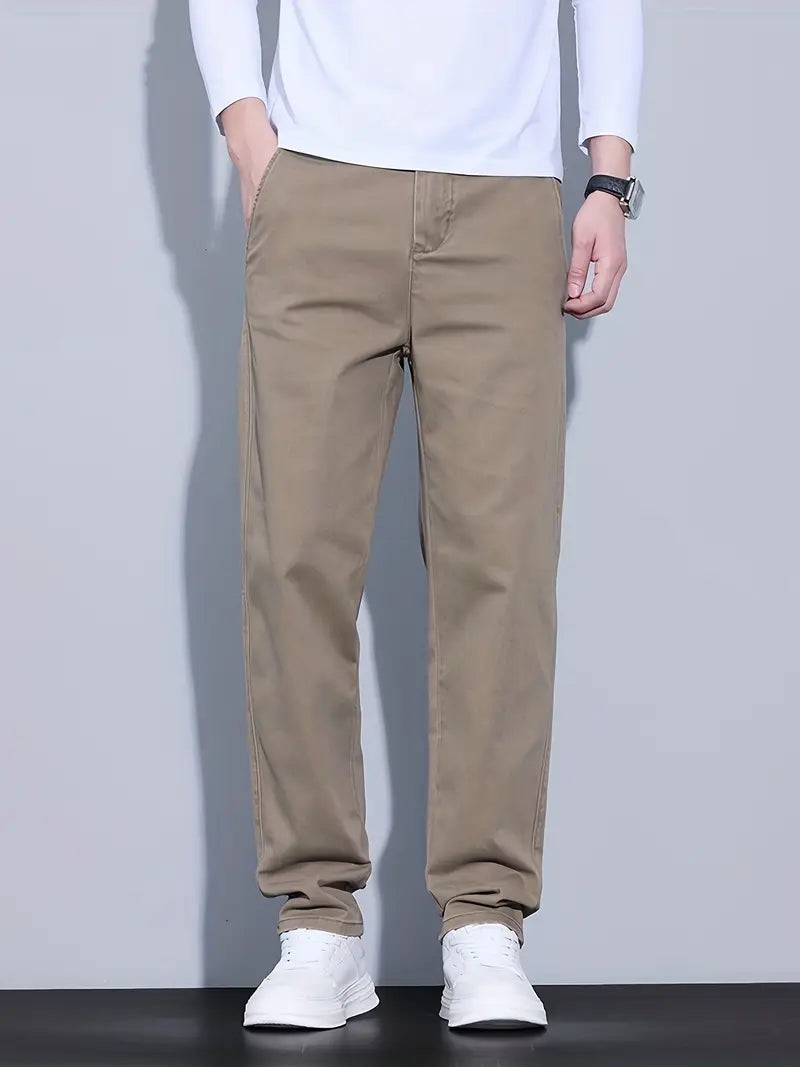 Men'S Classic-Fit Stretch Casual Chino Pants