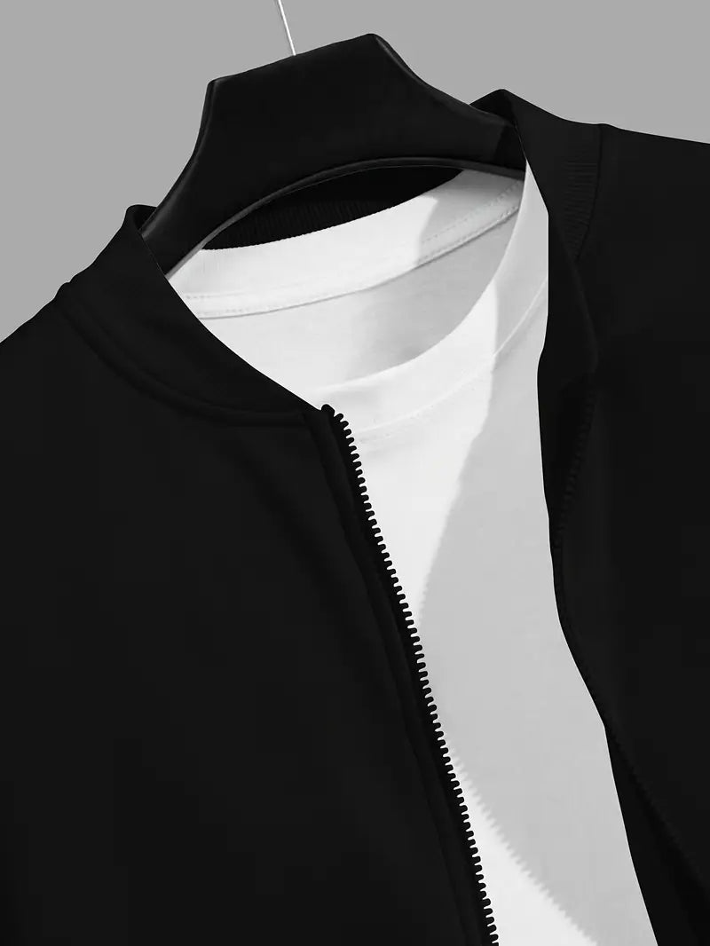 Men's Casual Baseball Collar Jacket for Fall/Winter