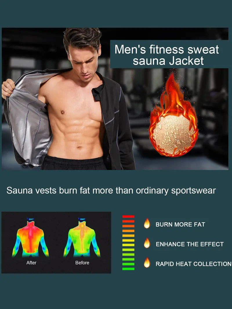 Men's Lightweight Silver Coated Sauna Jacket